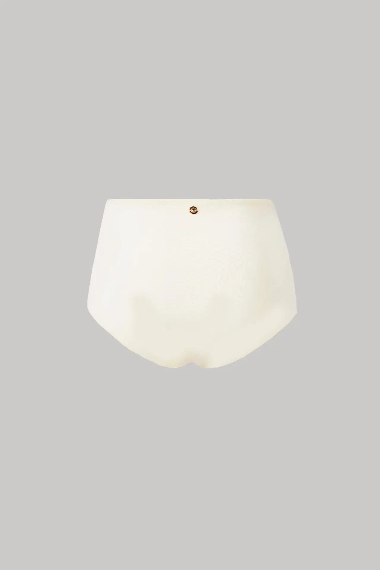 Lily High Waisted Swim Bottoms in Seashell Color - Love Salve